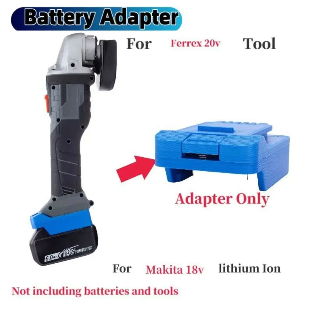 Adaptor Gerinda sudut Makita 18VLithium, konverter alat gerinda sudut untuk Ferrexr 20v (tanpa baterai dan alat)