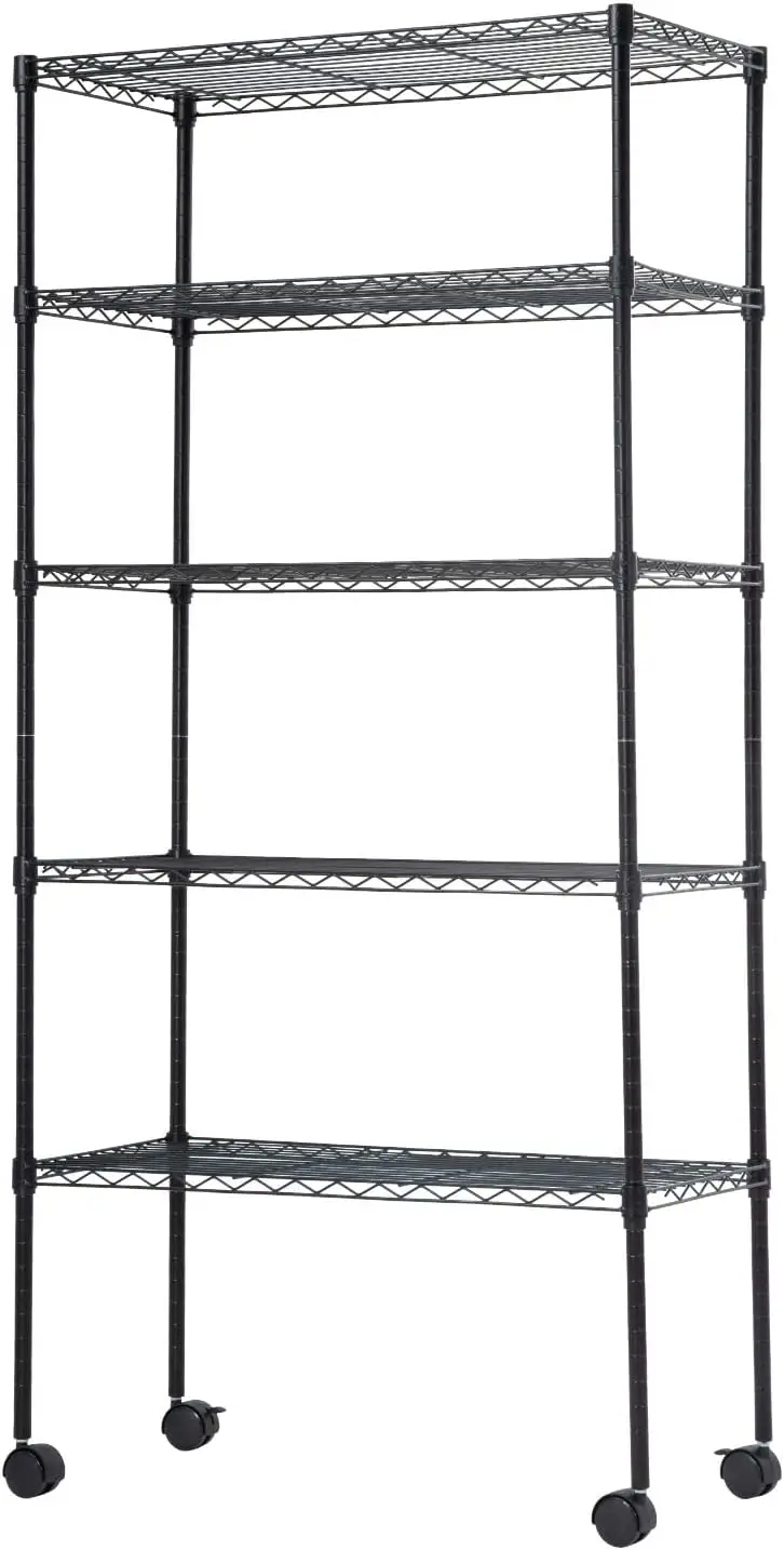 Wire Shelving Unit para banheiro Escritório e cozinha, Metal Shelf Organizer, Heavy Duty Wire Rack, Storage Unit Rack, Utility Rack