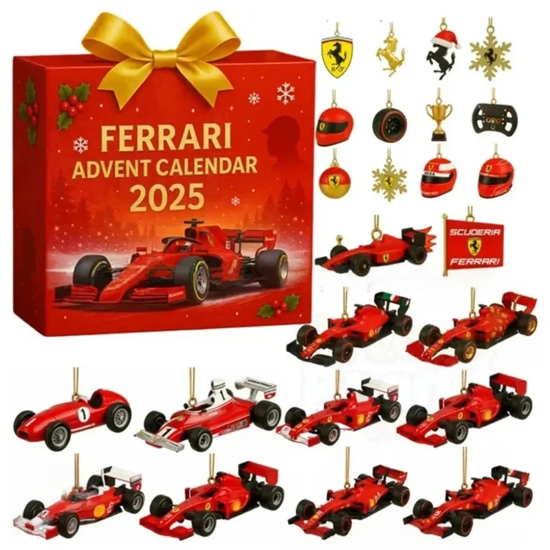 2025-calendario-de-contagem-regressiva-de-natal-caminhao-ornamento-2d-acrilico-pingentes-colecionaveis-calendario-do-advento-brinquedo-f1-decoracao-de-casa-de-ferias