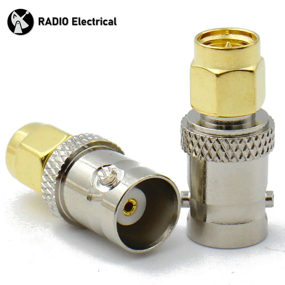 

1/5/10 Pcs BNC Female to SMA Male Connector RF Adapter Coaxial For Wireless LAN Devices Coaxial cableor Handheld Radios