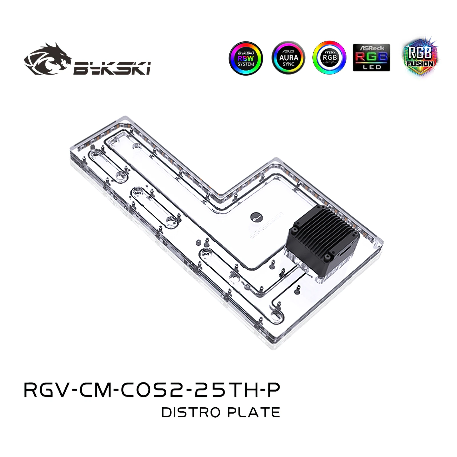 Bykski Water Cooling RGB Reservoir Distro Plate for CoolerMaster C700P C700M Chassis Case RGV-CM-COS2-25TH-P