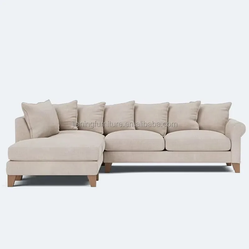 New Modular Sofa Luxury Corduroy Corner Sofa Living Room Furniture Fabric Sofa Set Easy Assemble  Combination