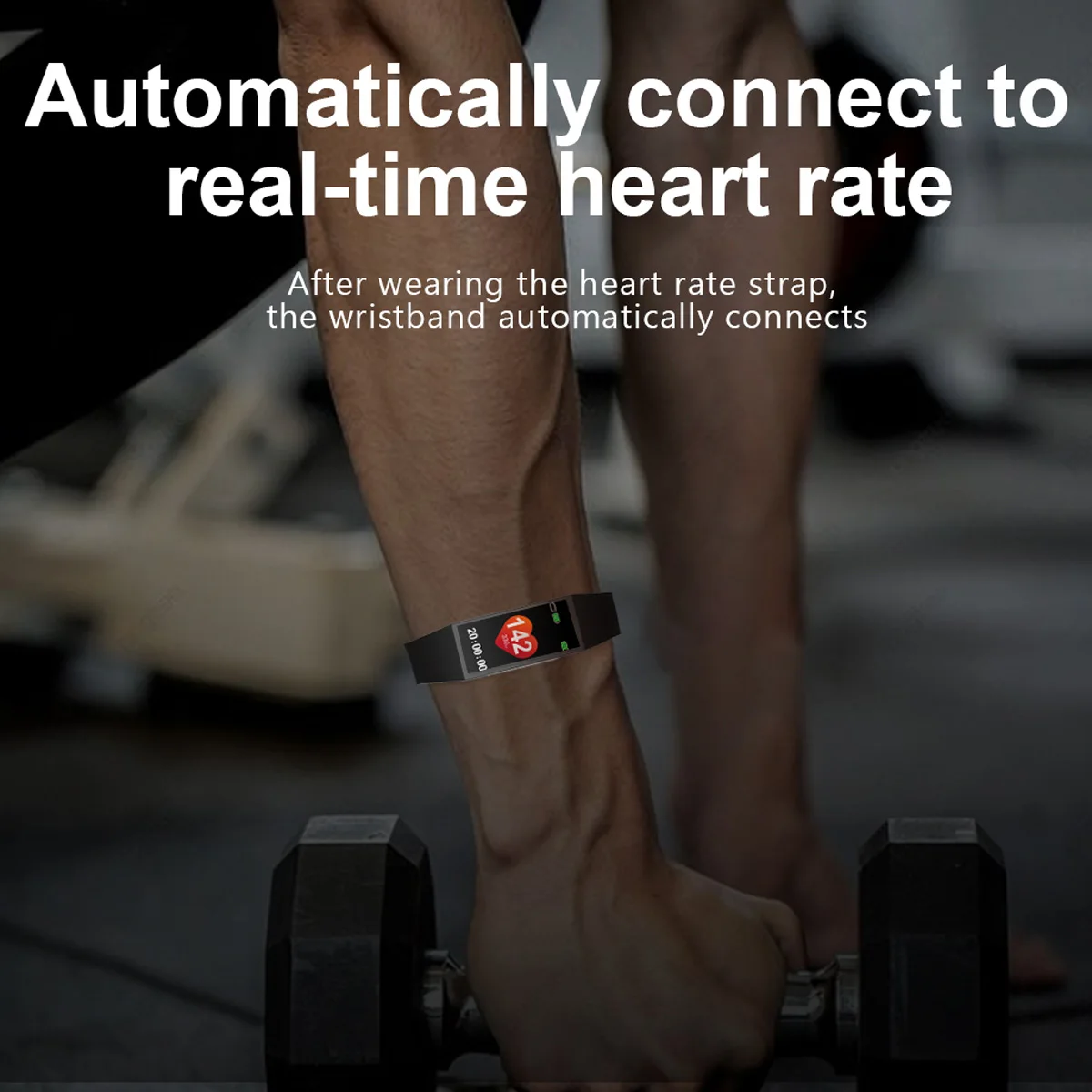 Heart Rate Monitor and Chest Strap Exercise ANT+ Bluetooth 5.3Khz HRM with Finesse Tracker Smart Bracelet Waterproof
