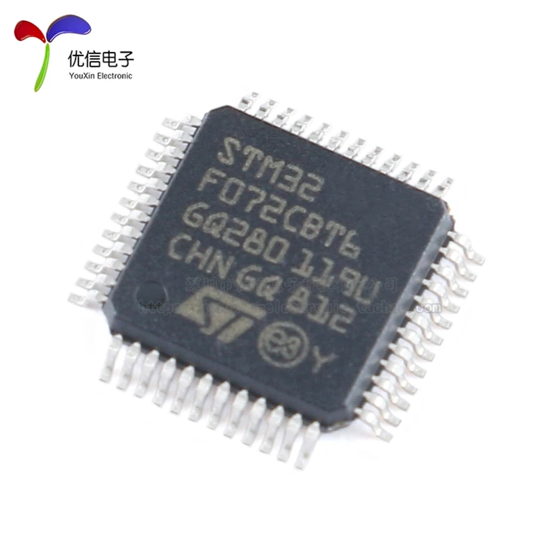 5PCS original authentic STM32F072CBT6 LQFP-48 ARM Cortex-M0 32-bit microcontroller -MCU