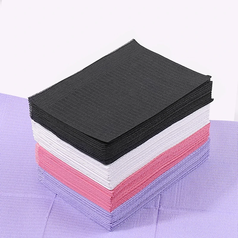 50PC Tattoo Table Covers Clean Pad, Disposable Dental Bibs Sheets Cloths, Underpad Hygiene Personal Tattoo Bib Waterproof Tattoo