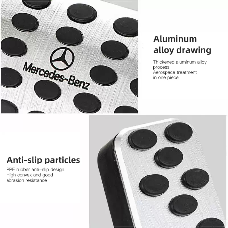 سيارة الغاز الوقود الفرامل القدم غطاء دواسة لمرسيدس بنز AMG W206 W204 W205 W212 W464 W240 W211 GLE GLS GLC CLA GLA GLK W247 W246 #5