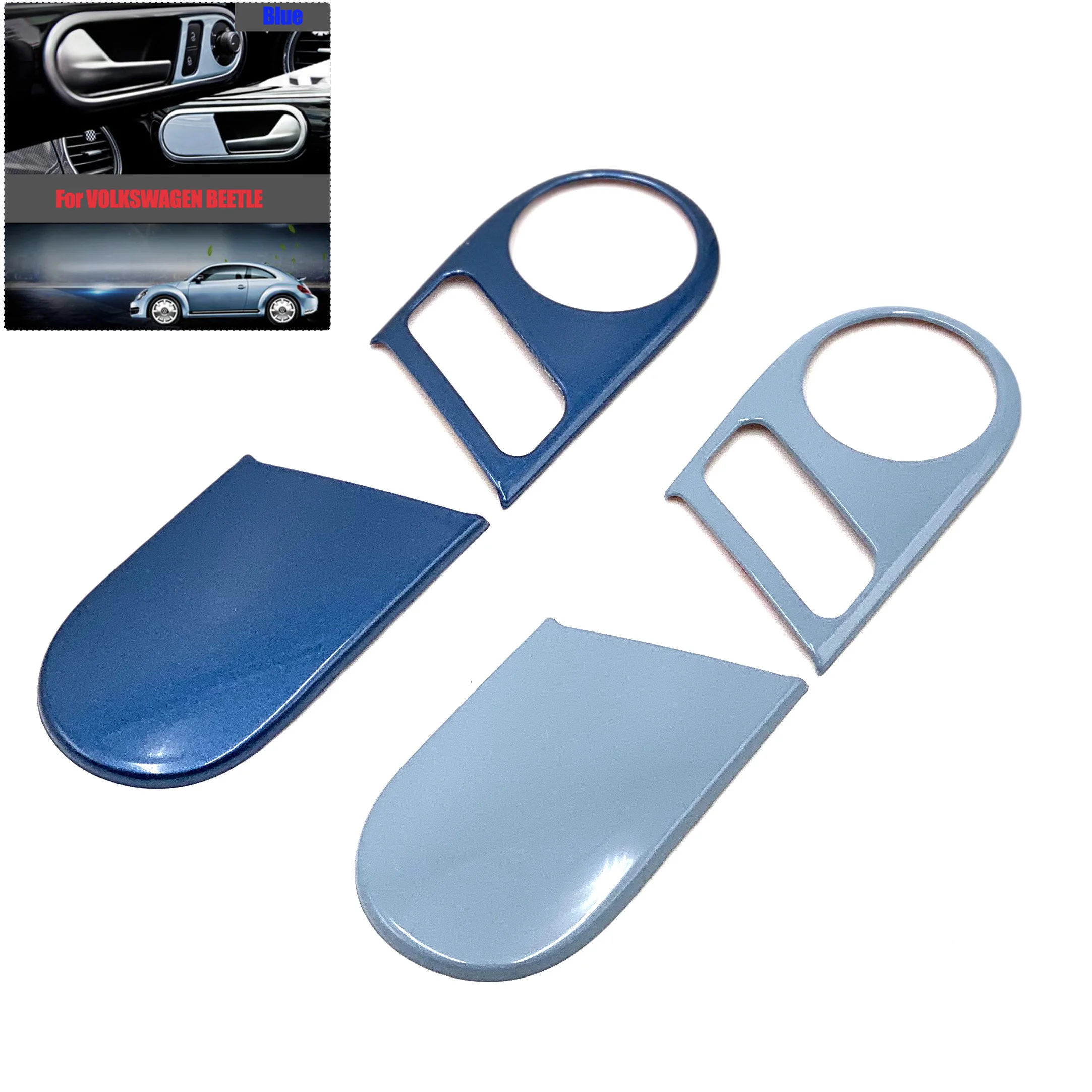 Fit For Valkswagen New Beetle 2013-2020 Interior Door Handle Frame Cover Surround Panle Trim Moulding