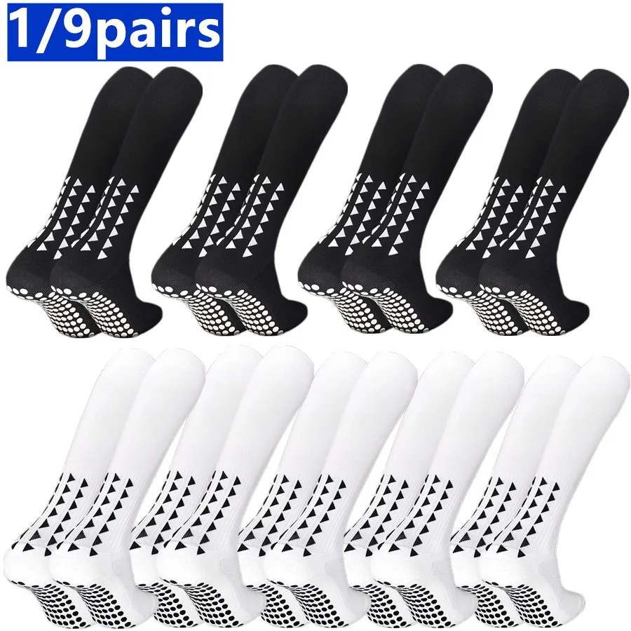 

1/9pairs Sport Towel Bottom Grip Socks Men Women Cycling Hiking Socks