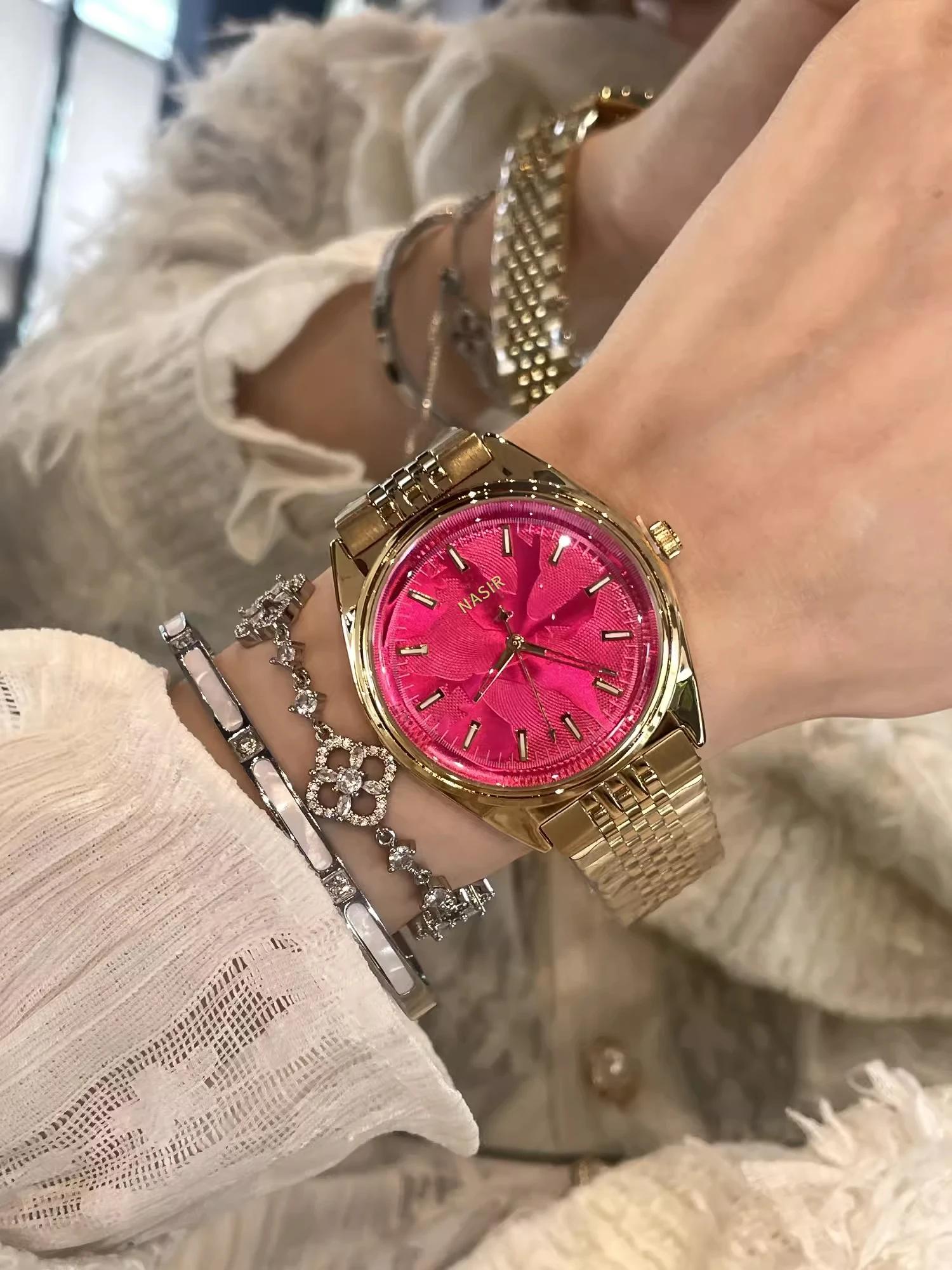 Large Dial Watch Female Niche Art High Value Western Light Luxury Lady, Mechanical Watch 2025 New Women's Style