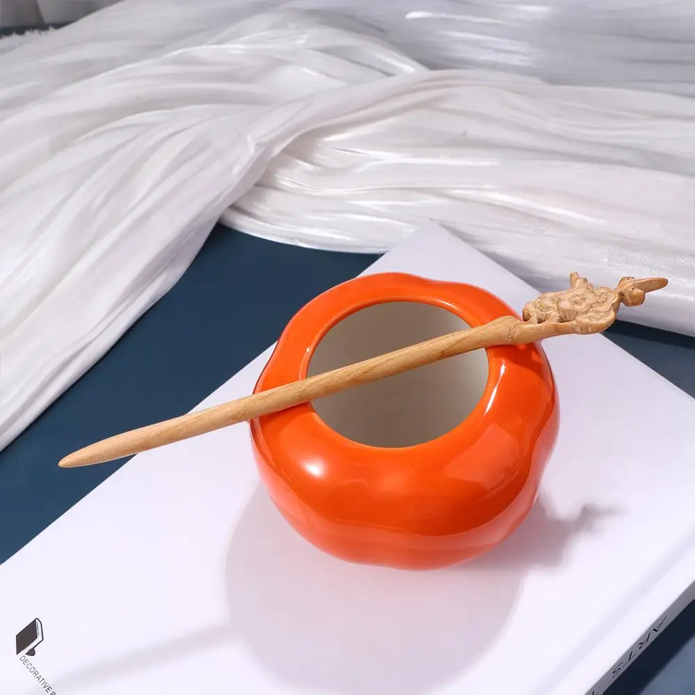 الطيور قرن الوعل موجة شكل الشعر العصي زهرة فراشة الصينية الشعر شوكة الكورية مشبك شعر خشبي الشعر العصي النساء Hanfu دبابيس الشعر