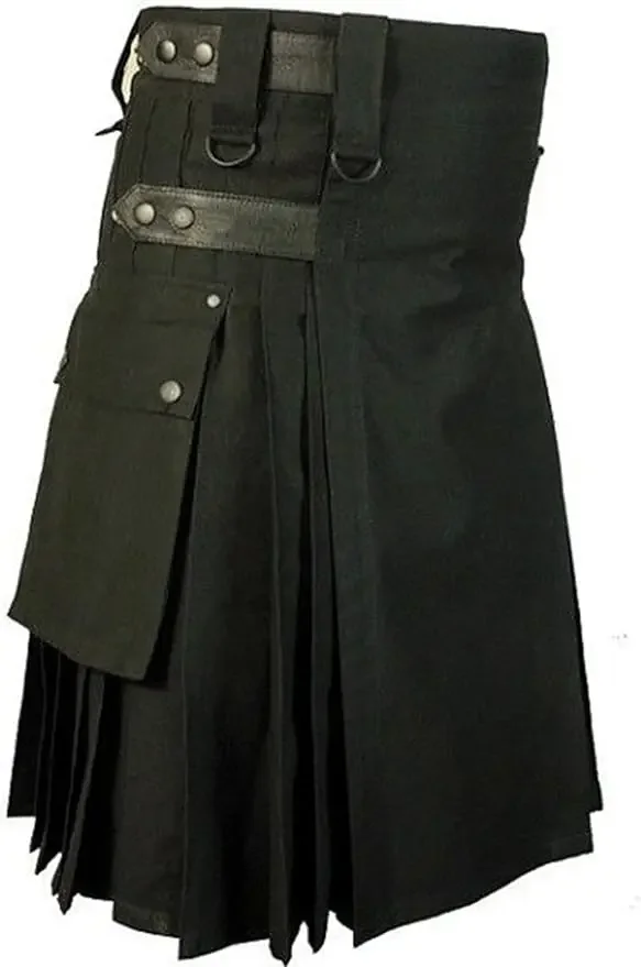 

Men's Skirts Plus Size Black Skirts Scottish Clothing Pleated Skirts Men's Skirts Skirts with Pockets Tactical Skirts Short