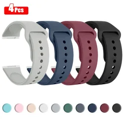 4 Pack Soft Silicone Strap For Fitbit Versa/Versa 2/Versa 3/Versa 4 Band Bracelet Wristband For Fitbit Versa Lite/Sense 2 Strap