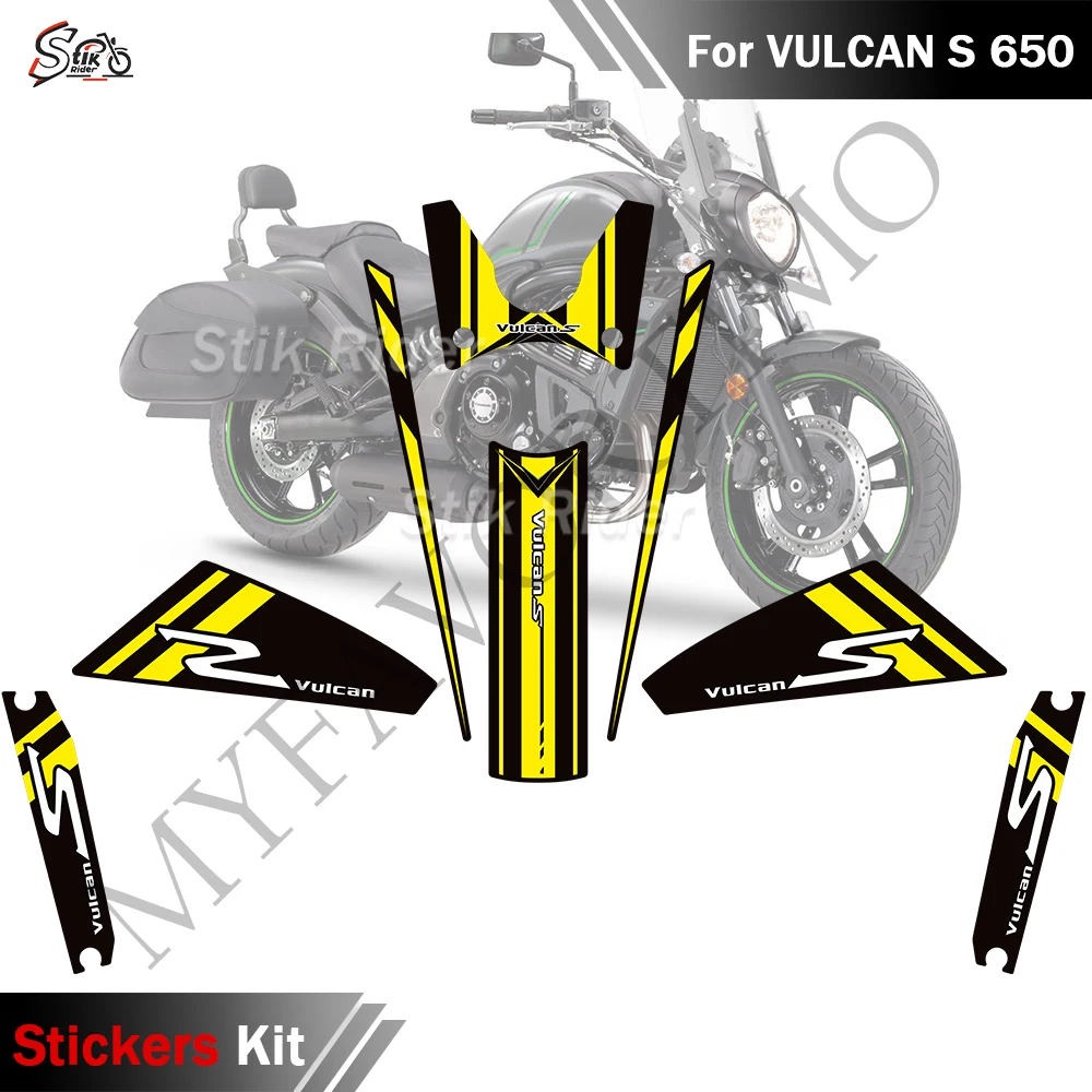 

For Kawasaki VULCANS 650 VN650 Motorcycle Tank Pad Fuel Protector Fairing Fender Windshield Stickers Decals