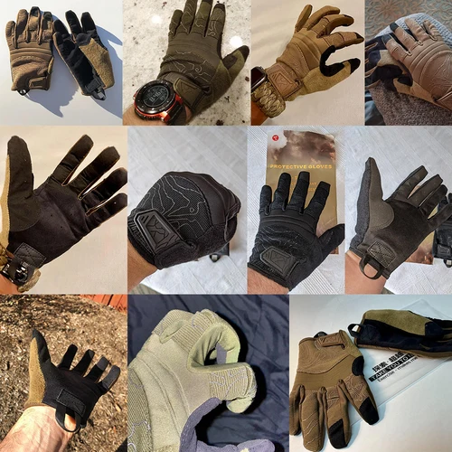Imagen 2 del producto Guantes tácticos con pantalla táctil para hombre, manoplas transpirables para ciclismo, deportes al aire libre, escalada, trabajo, caza