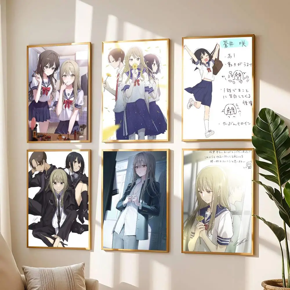 anime S-Senpai is an Otokonoko-O Poster Modern Wall Decal for Living Room Cafe Office Bar and Bedroom