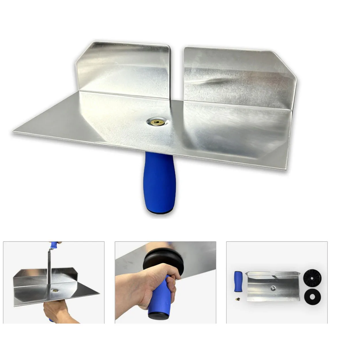 Aluminum Trowel With Plastic Handle For Wall For Tile Grouting And Plastering Repair Work Repair Projects Home