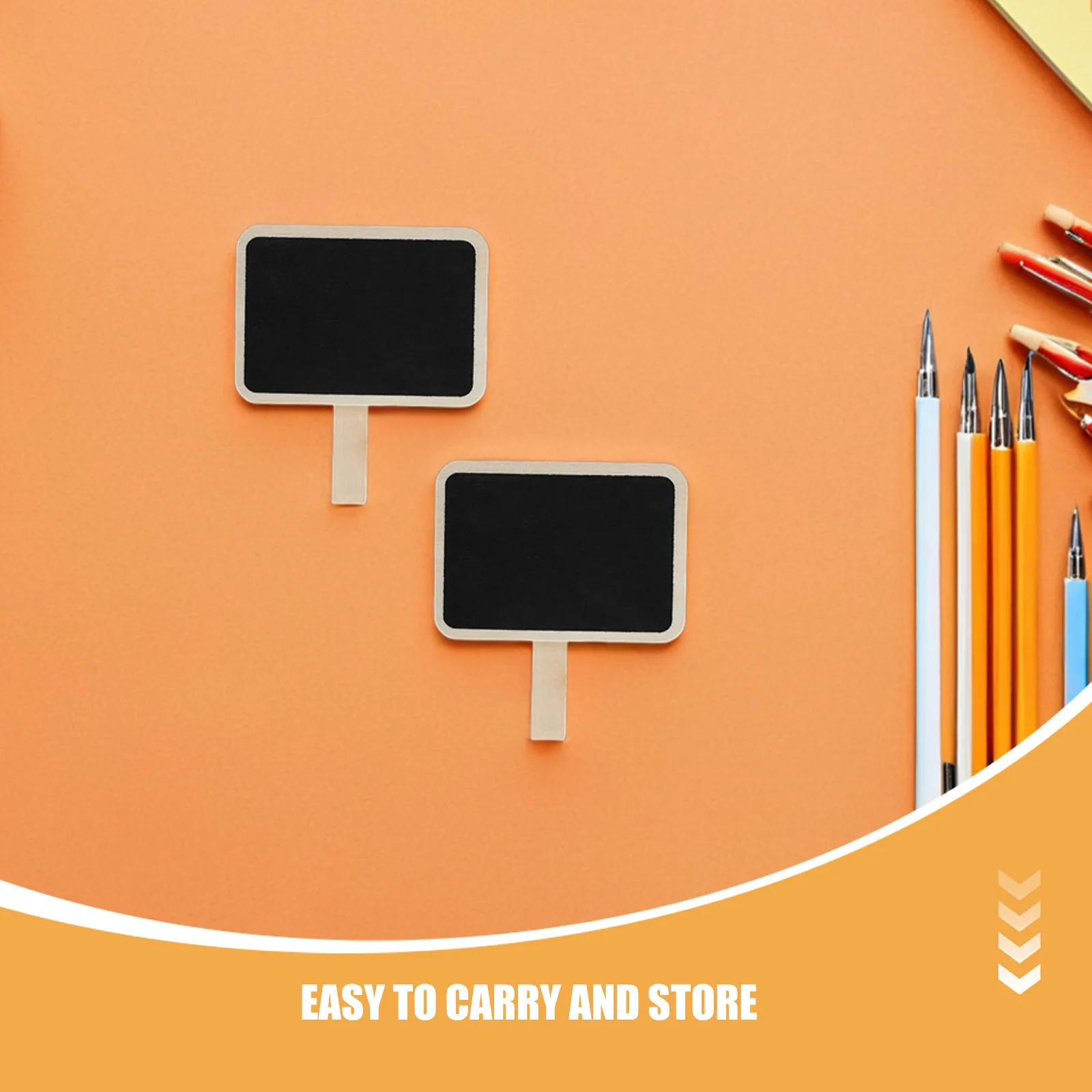 18 Pcs Wooden Blackboard Clip Buffet Food Signs Name Tags Catering for Labeling Chalk