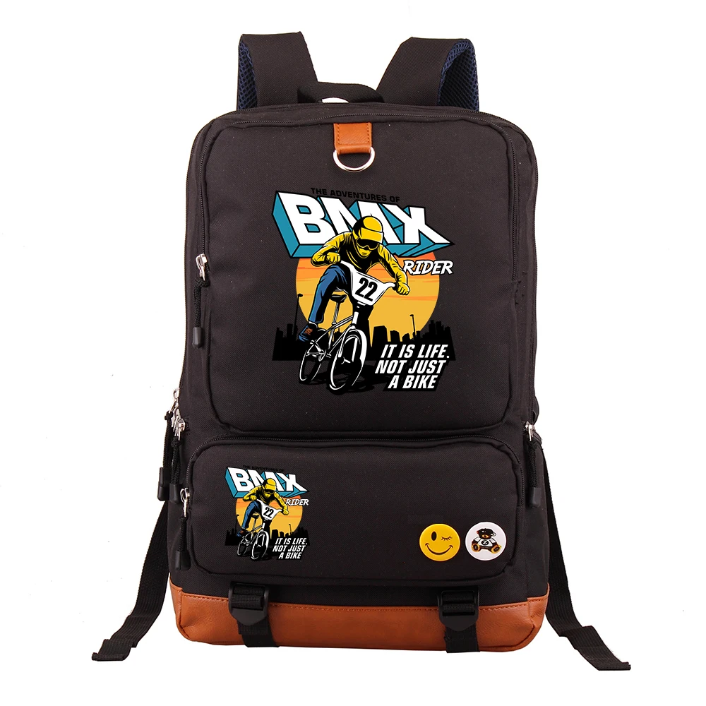

Large Capacity Bicycle 2 Notebook Backpack Casual Business Travel Student School Bag Double Shoulder Bag 2026 New Model