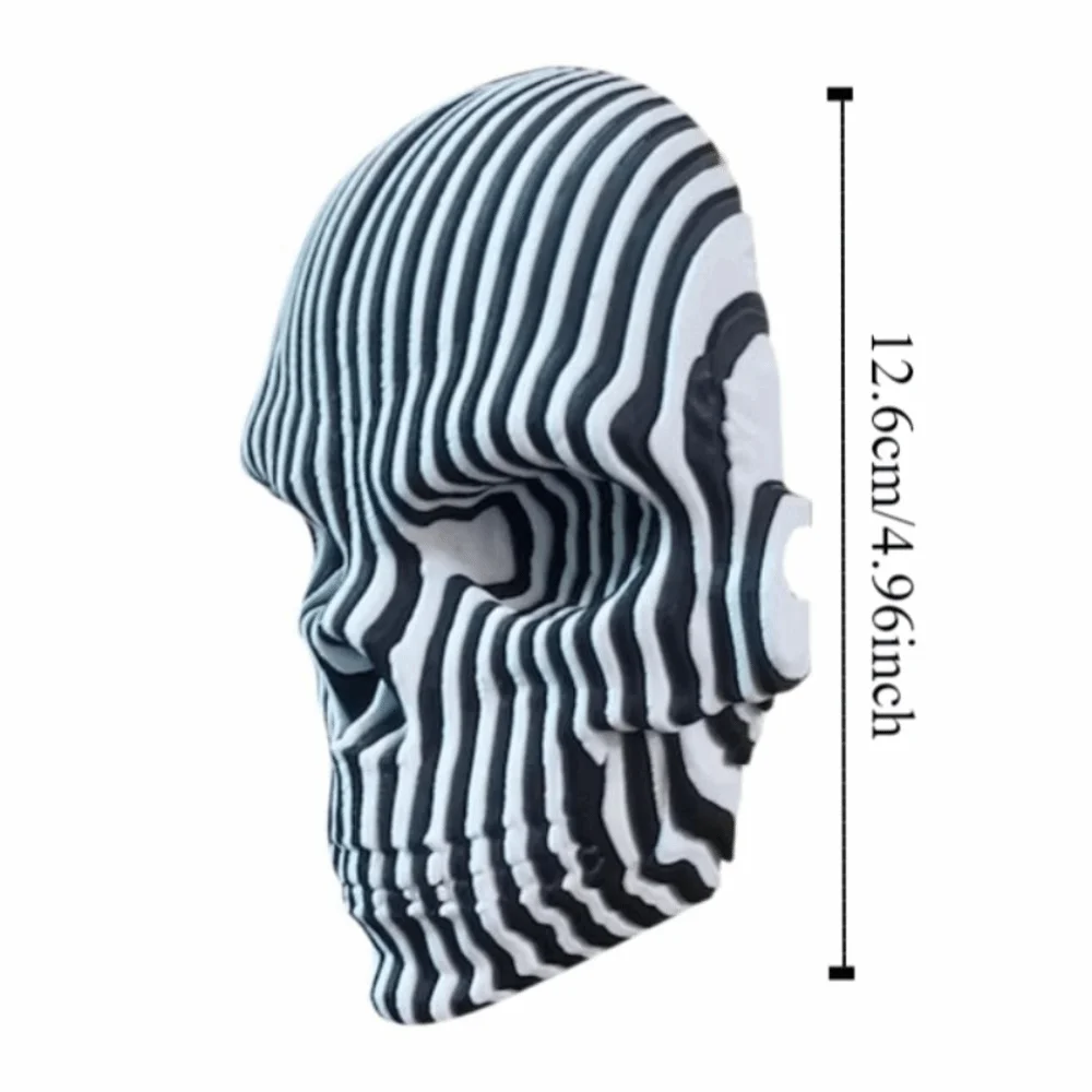 ภาพลวงตา 3D การพิมพ์ Skulls ของเล่นจําลองเรืองแสงโครงกระดูกของเล่นการ์ตูนรูปปั้น Luminous QUANTUM Skull