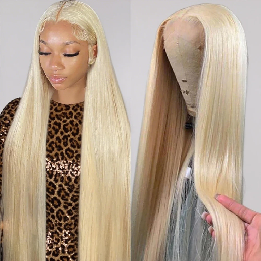 613 Honigblonde glatte Echthaarperücken 13x6 HD transparente Lace-Frontal-Perücken 13x4 transparente Lace-Front-Perücke für Frauen