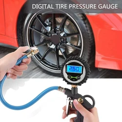 Tire Pressure Gauge With Large 7cm Dial LCD Digital Display 0-255Psi High Accuracy Tire Gauge Professional Home Auto Mechanics