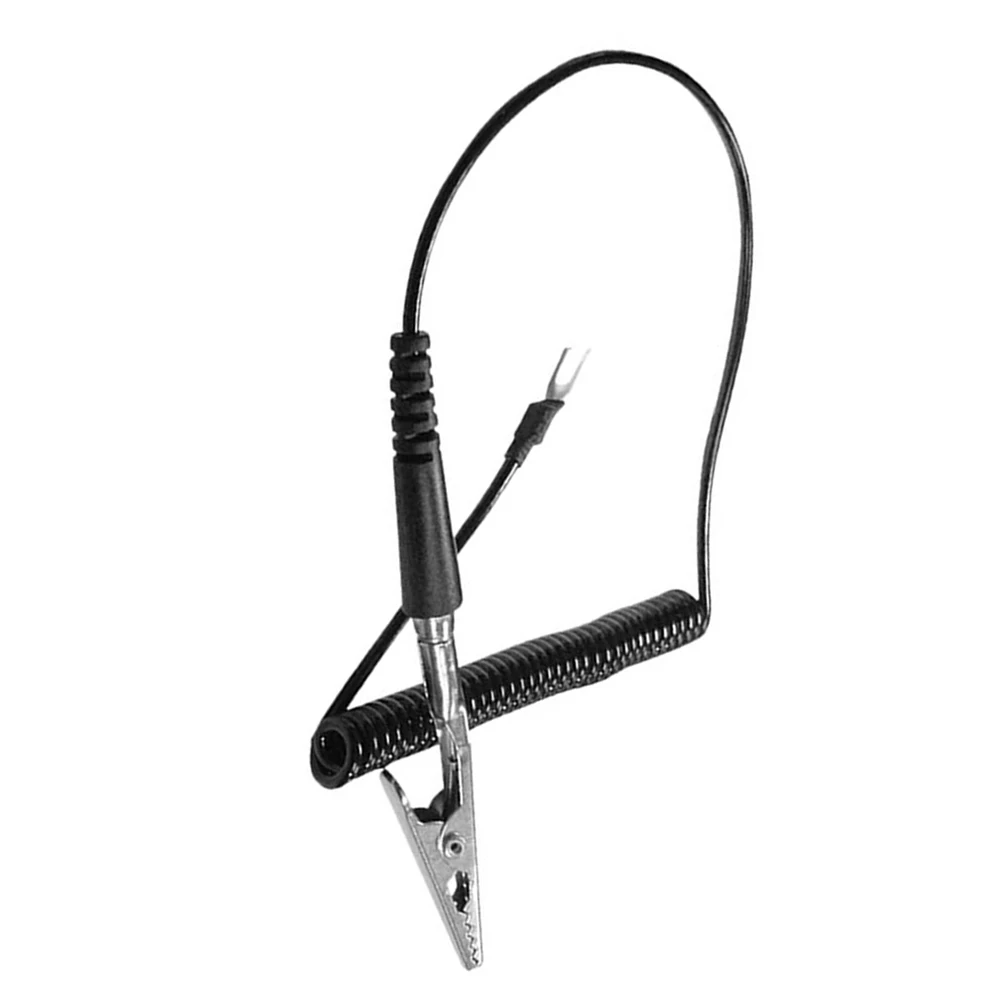 1 5m Grounding Wire Clamp for TS80 and For TS100 Anti Static Earth Cable Clip for Electronics Soldering Applications