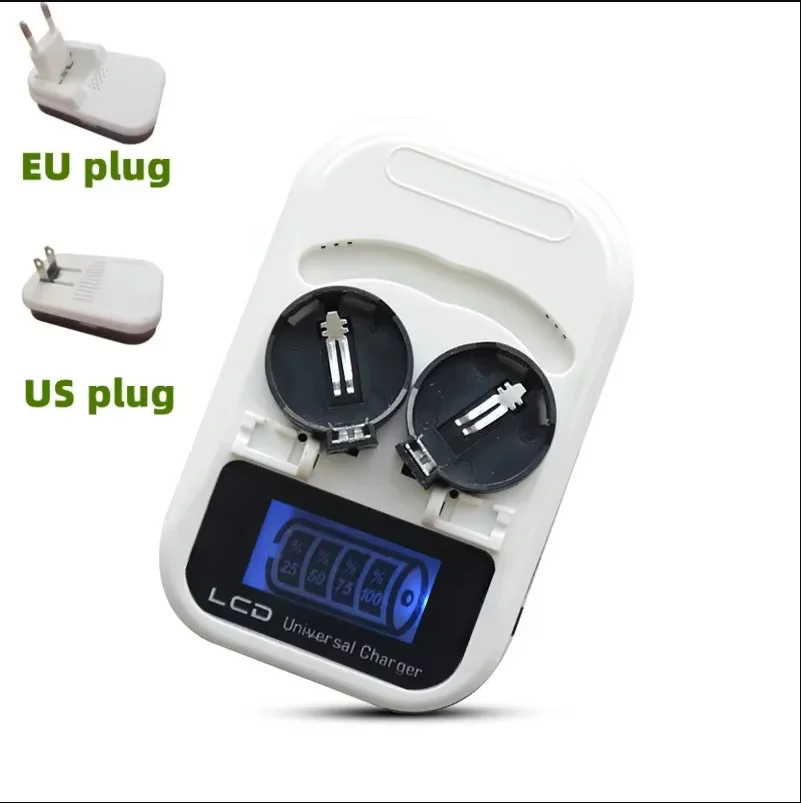 

LCD Button Battery Charger for LIR2016 2025 2032 ML2016 2025 2032 Coin Cell Battery USB Multi-function Charging Supplies