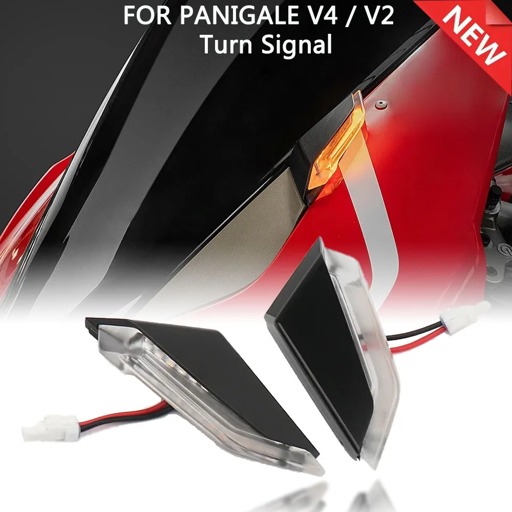 

New Motorcycle Accessories Front Mirrors Turn Signal Light Indicator Light LED For Ducati PANIGALE V2 Panigale V4 V4S V4R 2018-