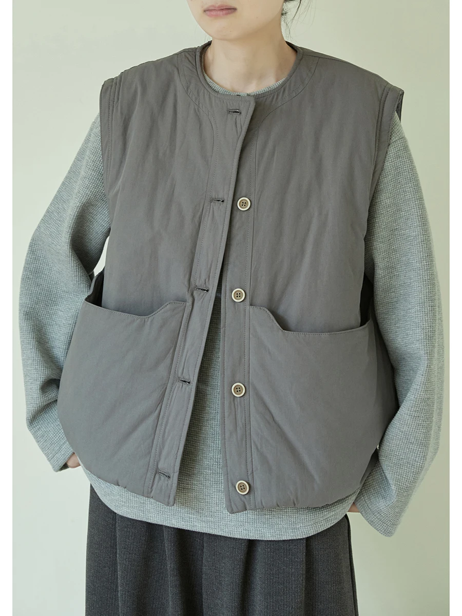 เสื้อกั๊กผู้หญิงแบบบาง เสื้อกั๊กหนังสำหรับฤดูใบไม้ร่วง ปรับได้ ทนทาน มีกระดุมแป๊กและหัวเข็มขัด เหมาะสำหรับขี่มอเตอร์ไซค์