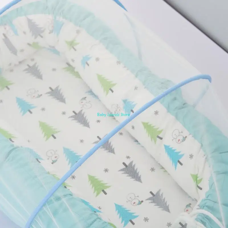 K92D Baby Crib Mosquitee Net Portable Składane niemowlęce z łóżkiem z łóżkiem siatkową Składanie kołyski namiot owadowy