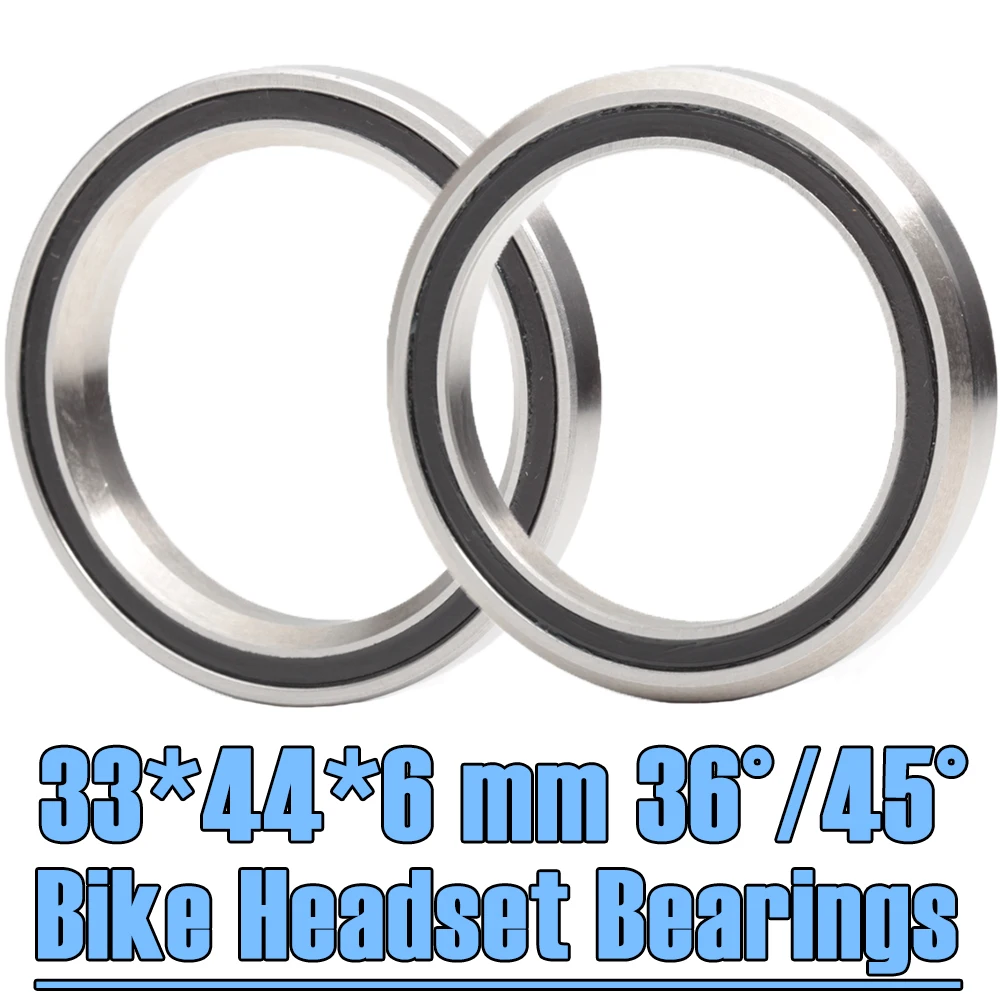 ACB3344 Bike Headset Bearings 33*44*6 mm 36/45 Degree ( 2 PCS ) ACB Road MTB Angular Contact Bicycle Bearing ACB3344H6