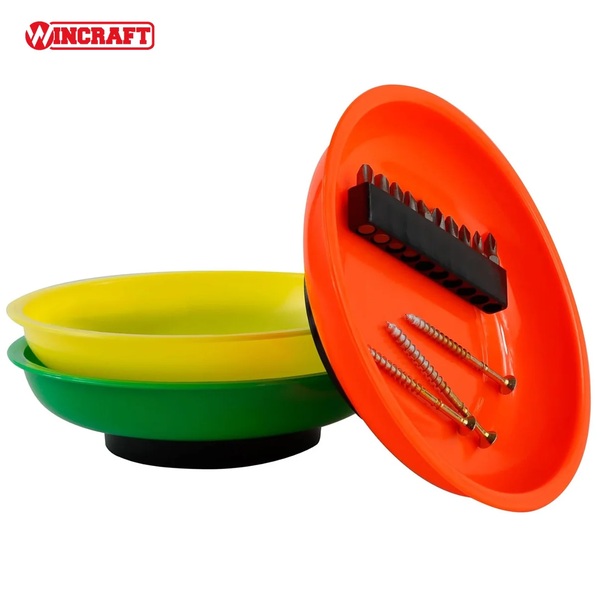 3pcs Magnetic Parts Bowl Set 150mm Diameter for Screws Nuts Bolts High Visibility Magnetic Parts Tray