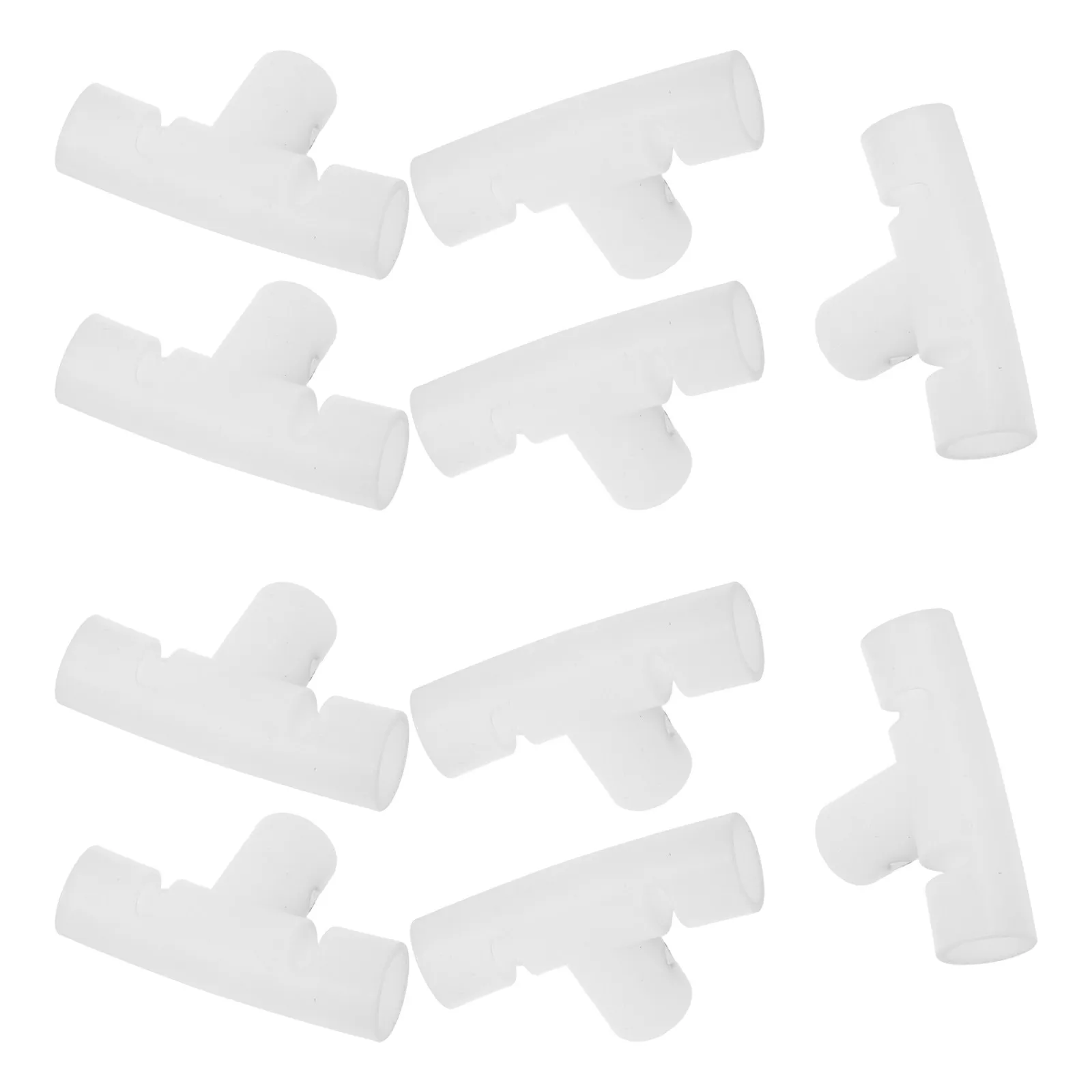 

10 шт. складных соединителей для ванн и ведер, сменные фитинги для ремонта каркаса, белые трехсторонние соединители для емкостей