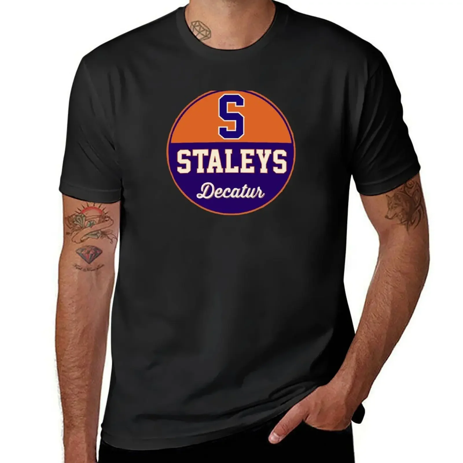 Decatur Staleys T-Shirt blacks heavyweights mens plain t shirts