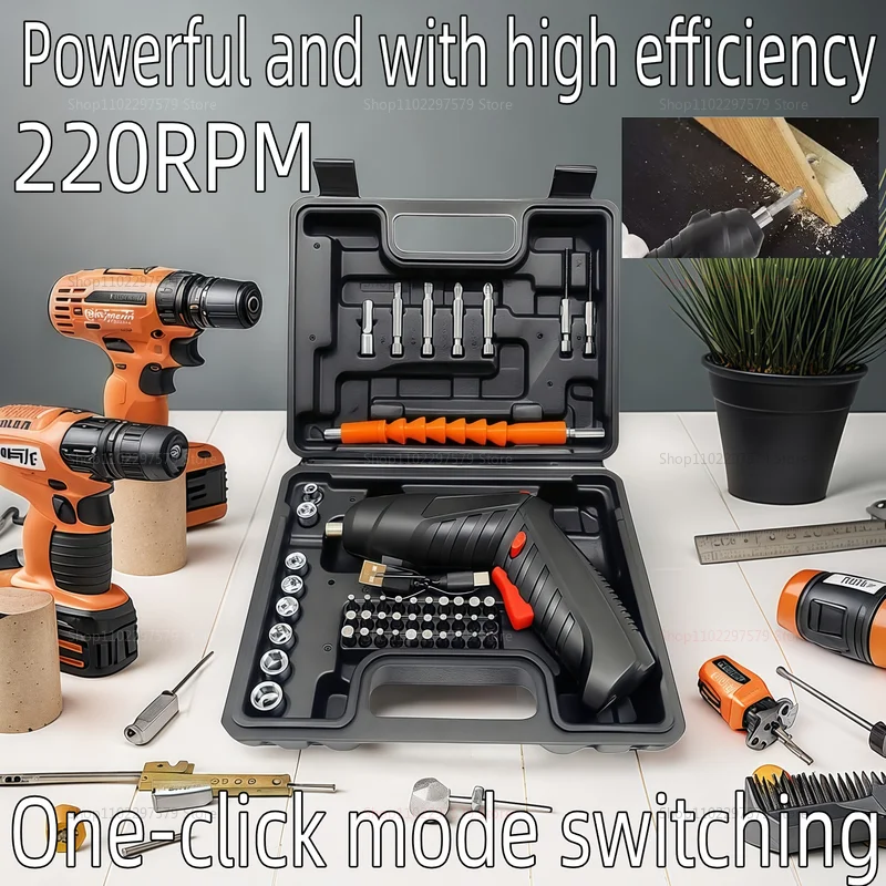 47 قطعة 3.6 فولت مجموعة مفك كهربائي لاسلكي مع بطارية 1800 مللي أمبير في الساعة أداة كهربائية محمولة للصيانة المنزلية ومشاريع ذاتية الصنع