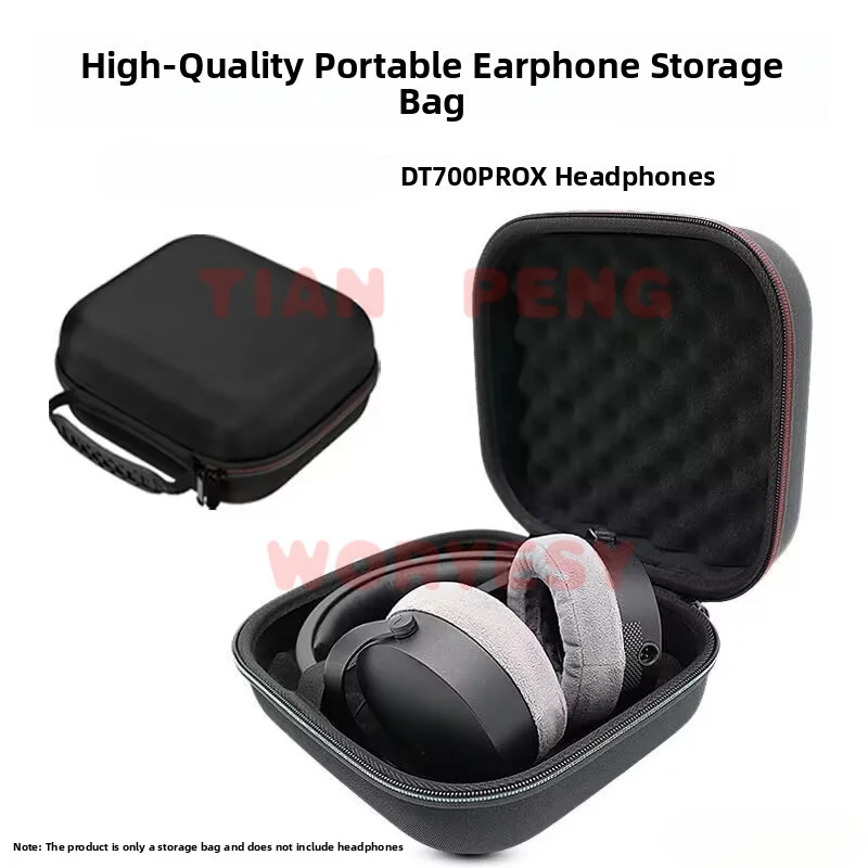 WYORESY pressure resistant storage case for Beyerdynamic DT700 PRO X Headset withstands daily stack squeeze and extrusion