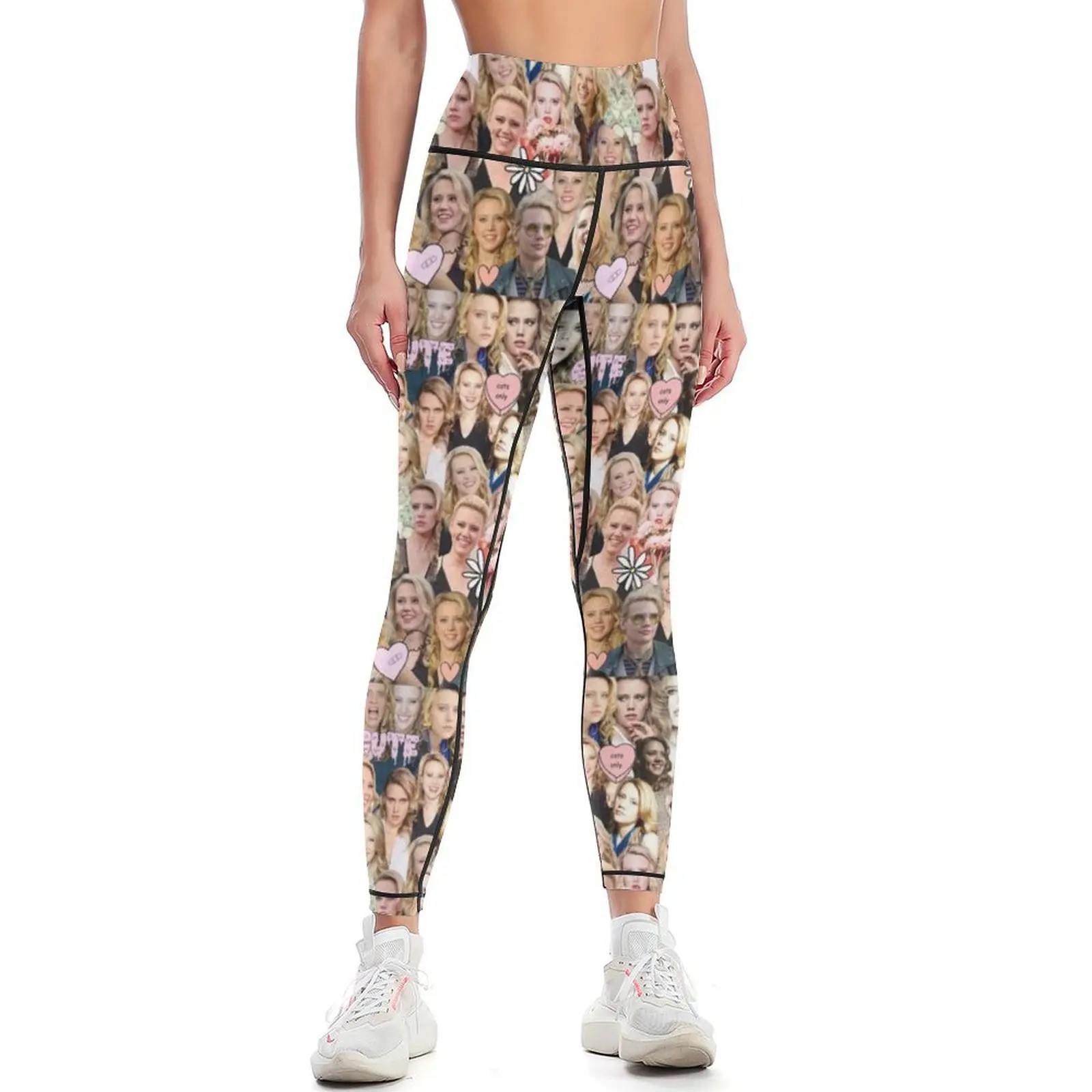 Kate McKinnon collage Leggings push up fitness jogging pants fitness set gym Womens Leggings