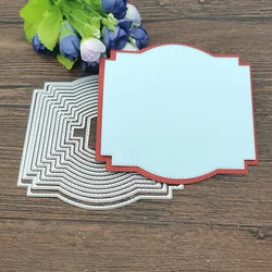 13pc zagnieżdżanie ramki backgrounMetal wykrojniki szablony dla DIY Scrapbooking dekoracyjne wytłaczanie rzemieślnicze szablon sztancowanie