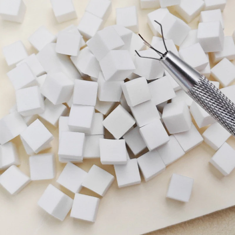 1세트 100/200개 네일 케어 그라데이션 패트 코튼 클립 포함 스펀지 파우더 퍼프 디지 다이 네일 아트 젤 폴리싱 블록 네일 케어 도구