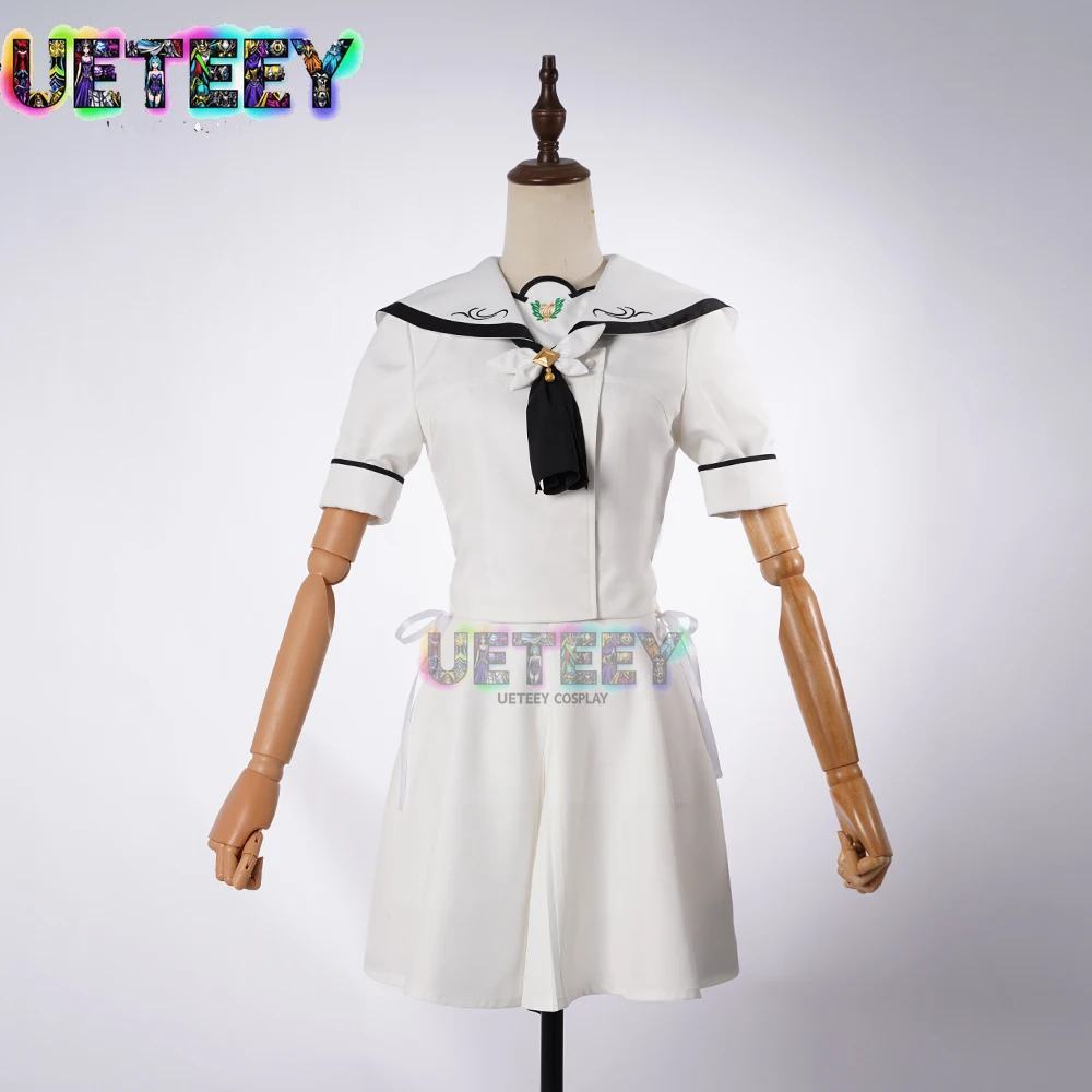 

UETEEY Naruse Shiroha Summer Pockets Cosplay Costume White JK Uniform Anime Cos Halloween Set