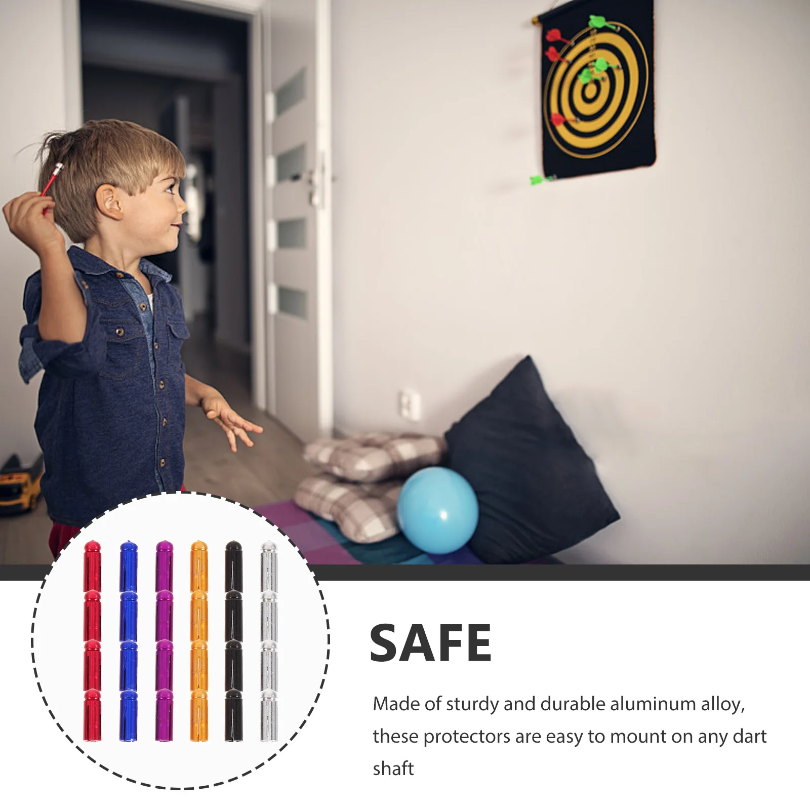 

24Pcs Flight Wing Protectors Aluminum Alloy Dart Durable Lightweight Accessories Supplies Flight Protectors