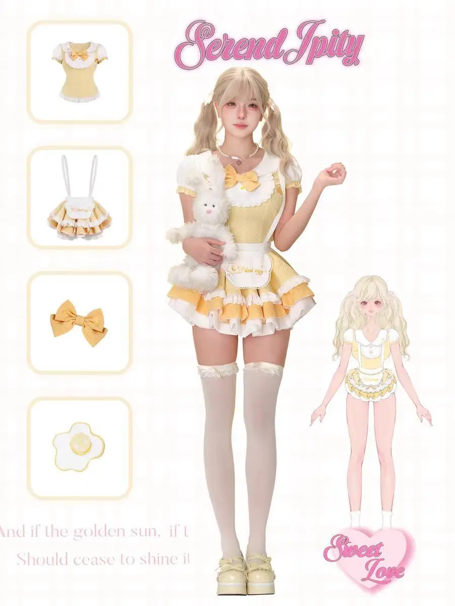 ชุดเซ็ต 2 ชิ้นสไตล์ Preppy Kawaii Lolita สวยหรูสำหรับผู้หญิง ดีไซน์โบว์หวานแบบ Y2k กระโปรงสั้นสุดชิคสไตล์เกาหลี เสื้อผ้ายอดนิยม