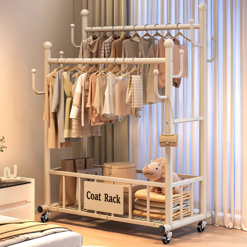 

Garment Coat Racks Open Bedroom Aesthetics Indoor Modern Stores Display Trendy Hanging Floor Creative Porte Manteau Furniture