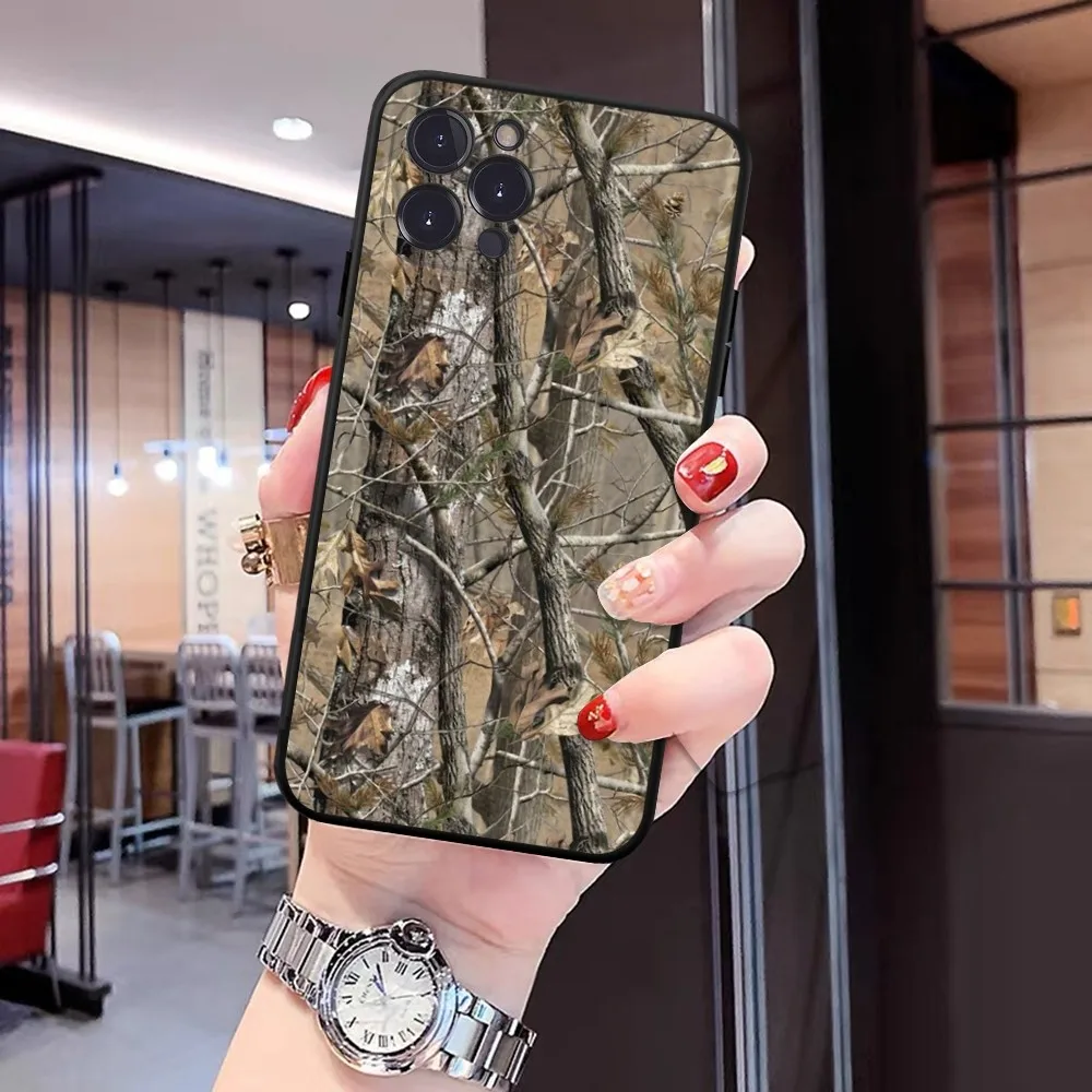 Real-tree Camos Phone Case For iPhone 6 7 8 Plus 11 12 13 14 Pro SE 2020 MAX Mini X XS XR Back Funda Cover