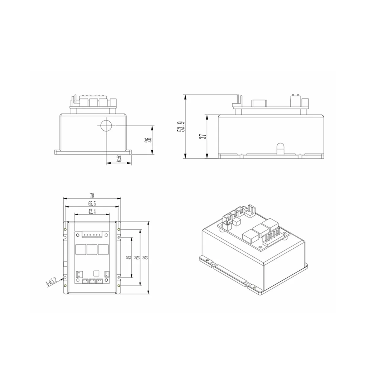 Control TTL de láser de luz blanca para RGB 6W, Láser de luz de Color, 6W