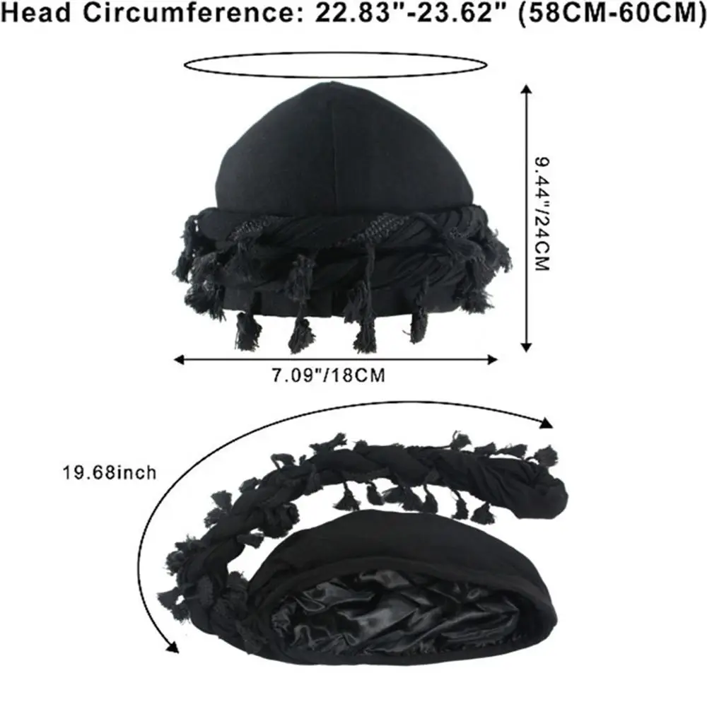 หมวกผ้าโพกหัวยืดหยุ่นได้ทุกเพศ, หมวกผ้าซาตินผ้าไหมเรียงรายผ้าพันหัวอบอุ่นระบายอากาศหมวกคลุมผมผู้ชาย