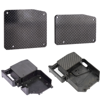 Carbon Fiber Electronics Module Set Cover for1/7 ARRMA FELONY INFRACTION LIMITLESS V1 V2 Car Truck Upgrade Parts ARA320599