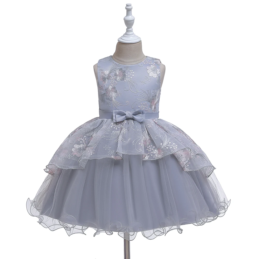 Children Dresses 4 Colors 80cm-120cm Hot Style Baby Skirt Lace Girl Vestidos Wedding Party Performance Birthday