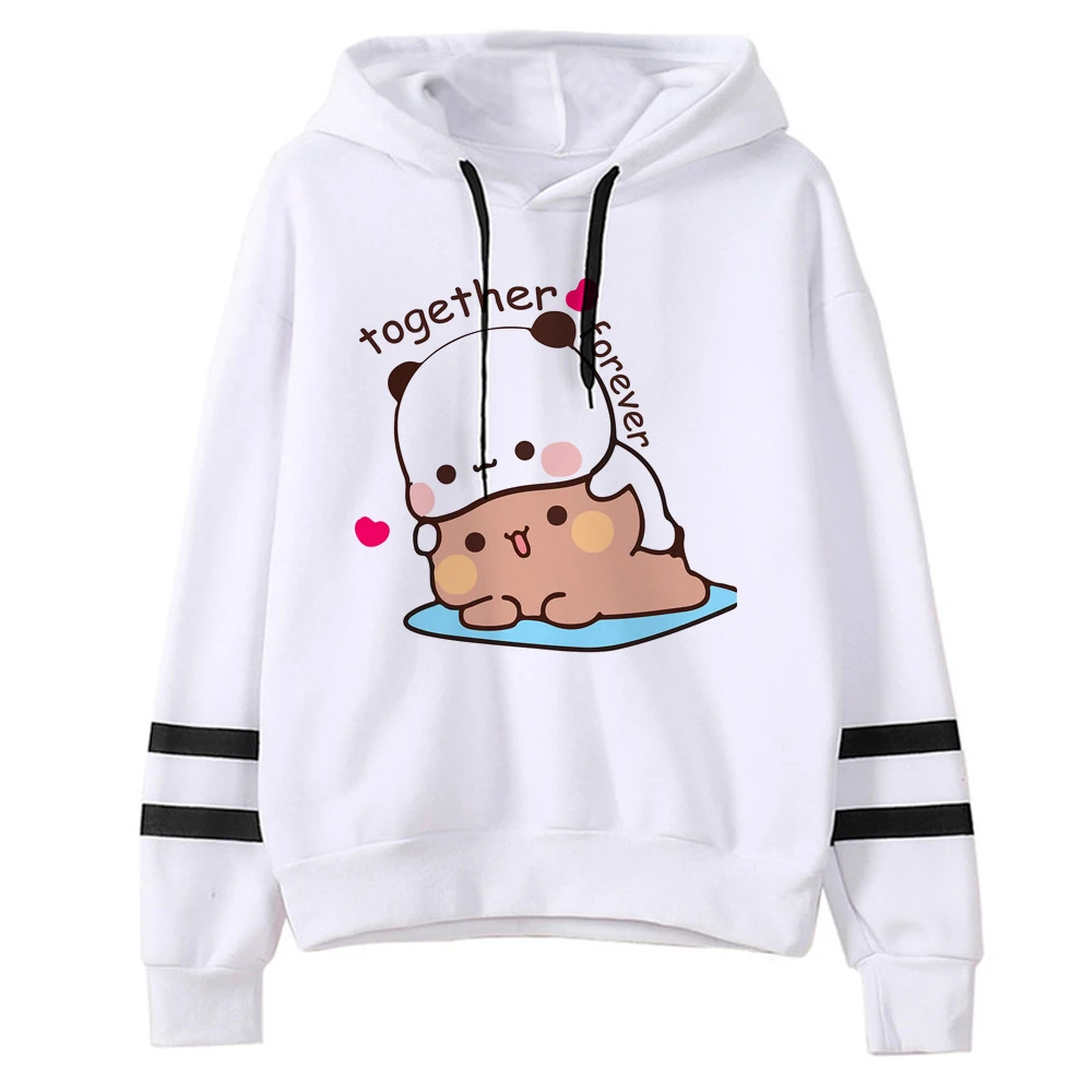 Bluzy z kapturem Bubu Dudu damskie y2k estetyczne japońskie bluzy Kawaii koszula z kapturem damskie dres graficzny