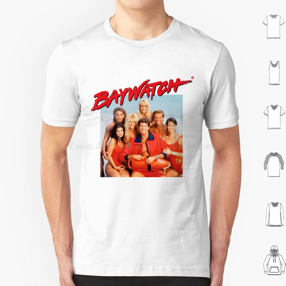 

Летняя пляжная футболка из фильма Cast, хлопковая крутая футболка 6xl, литая оригинальная футболка из фильма, пляжный спасатель, Zac Efron, ретро Hasselhoff